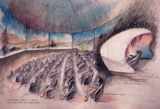 TELL Project, Interior Rendering, 1968.