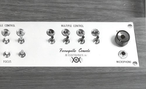Ferragallo Console, Control Panel Detail, 1969